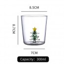 300ML High Borosilicate Juice Christmas Glass