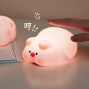 Puppy pig patting lamp