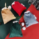 Christmas Velvet Drawstring Gift Bag