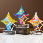 Colored Diamond Crystal Award