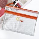 PVC double-layer zipper file bag