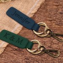 PU Double Ring Key Chain