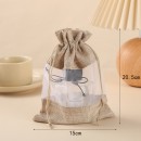 Organza patchwork linen bundle pocket