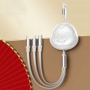 3 in 1 Retractable Quick Charge Data Line