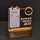 Creative luminous night light table calendar trophy