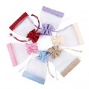 Organza patchwork linen bundle pocket