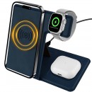 Folding Wireless Charging Leather Phone Holder