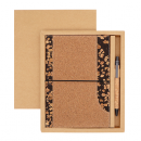 Coffee grounds cork environmentally friendly notebook set