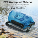 Outdoor shoulder semi transparent waterproof bag