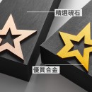 星星砚石金属奖座