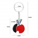 Table Tennis Keychain