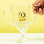 Double ear trophy beer cup