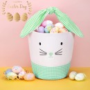 Easter Bunny Canvas Basket