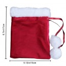 Christmas Velvet Drawstring Gift Bag