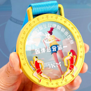 Marathon Metallic Crystal Medal