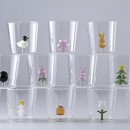 300ML High Borosilicate Juice Christmas Glass