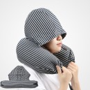 U Shape Travel Neck Pillow with Hat