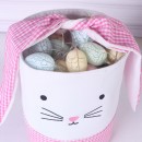 Easter Bunny Canvas Basket