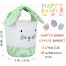 Easter Bunny Canvas Basket