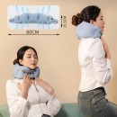 Press Inflatable U-shaped Pillow