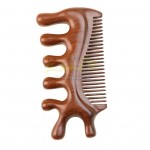 Wooden massage comb