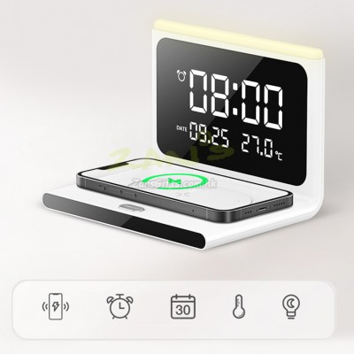 Multi-function Digital Perpetual Calendar with Wireless Charger