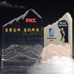 Creative Peak-top Marble Crystal Trophy
