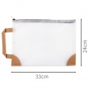 Creative Portable Transparent PVC Zipper Document Bag