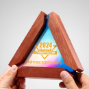 Solid Wood Crystal Award