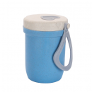 Wheat straw double-layer insulated pot