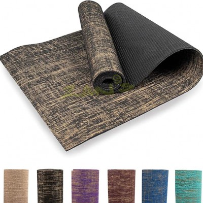 PVC Jute Yoga Mat