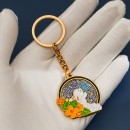 Moon-gazing Rabbit Keychain