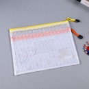 PVC double-layer zipper file bag