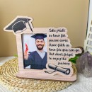 畢業學士帽木製相框