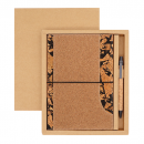 Coffee grounds cork environmentally friendly notebook set