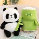 Panda Hugging Bamboo Doll