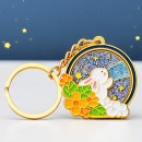 Moon-gazing Rabbit Keychain