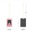 26 Letter Card Holder/Luggage Tag