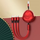 3 in 1 Retractable Quick Charge Data Line