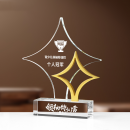 Diamond crystal trophy