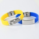 Engraved Silicone Sports Bracelet