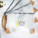 Creative Portable Transparent PVC Zipper Document Bag