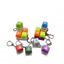 Unzip Button Keychain