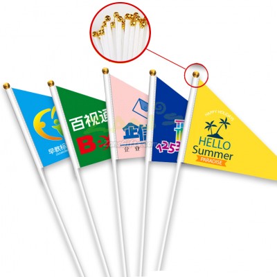 Triangular Hand Waving Flag