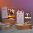 Creative luminous night light table calendar trophy