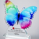 Butterfly Crystal Trophy