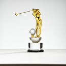 Golf Crystal Trophy