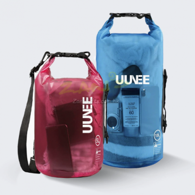 Outdoor shoulder semi transparent waterproof bag