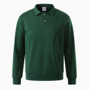 Thick solid color polo long sleeves