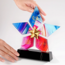 Pentagram Crystal Trophy